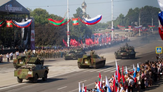 Paradă militară la Tiraspol, 2021